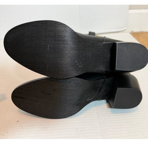 Women's Tall Black Western Lightning Bolt Design Concert Festival Boots Size 40 - Picture 10 of 10